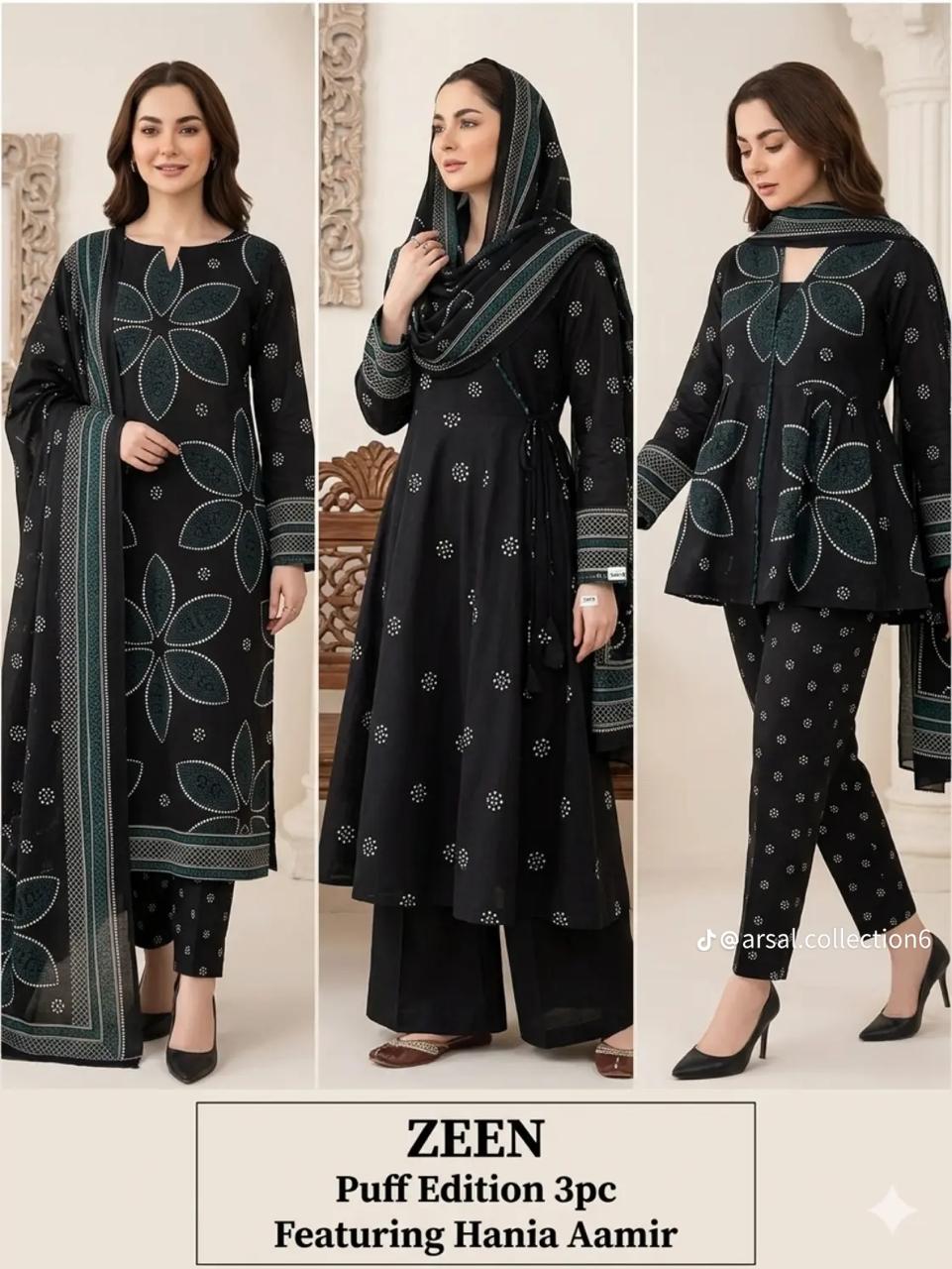 KP-05 Print Lawn 3-Piece Suit