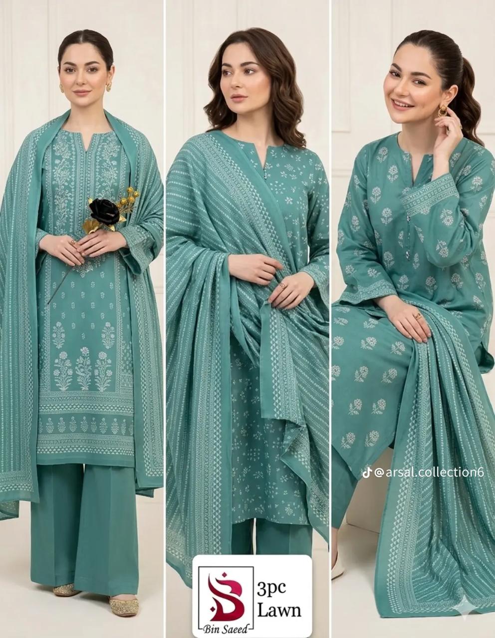 KP-18 Print Lawn 3-Piece Suit
