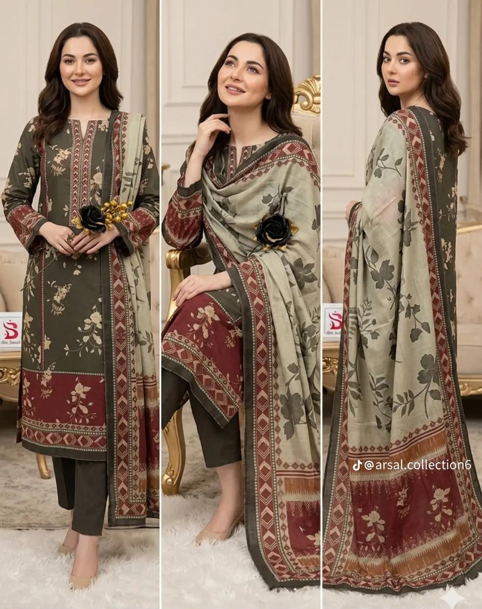 KP-26 Print Lawn 3-Piece Suit