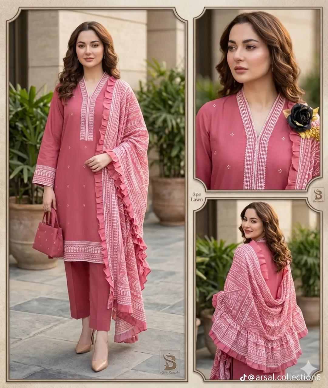 KP-39 Print Lawn 3-Piece Suit