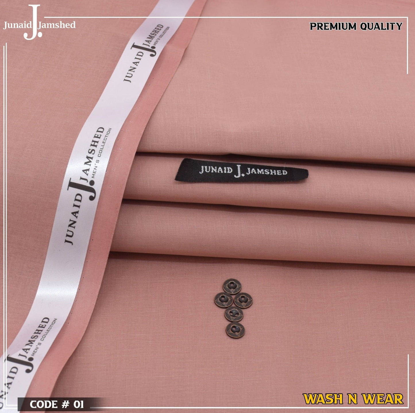 J. Silver Finish Soft Cotton- TEA PINK
