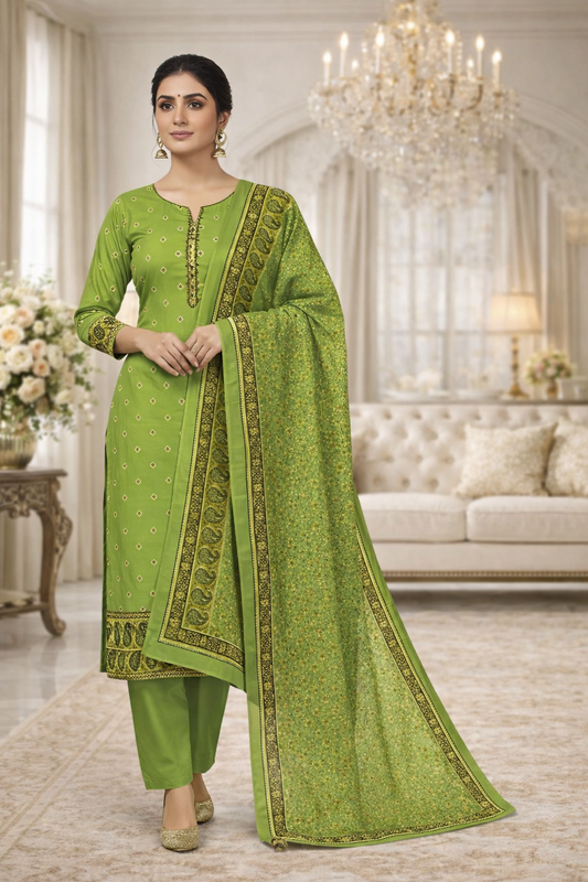 Swiss Lawn Unstitched 3 Piece Suit - A80