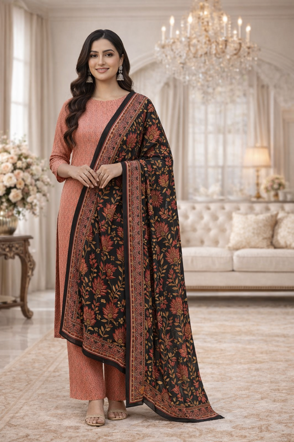 Swiss Lawn Unstitched 3 Piece Suit - A72