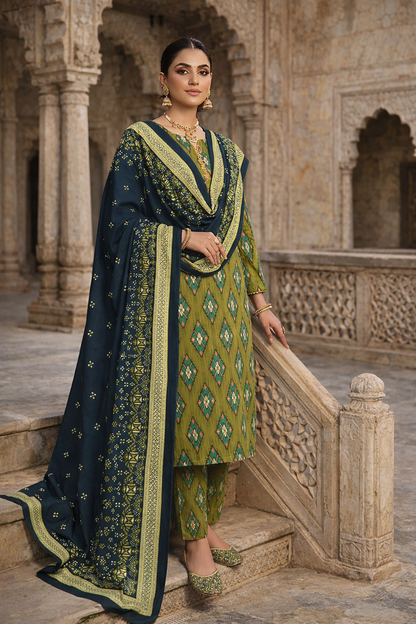 Swiss Lawn Unstitched 3 Piece Suit - A05