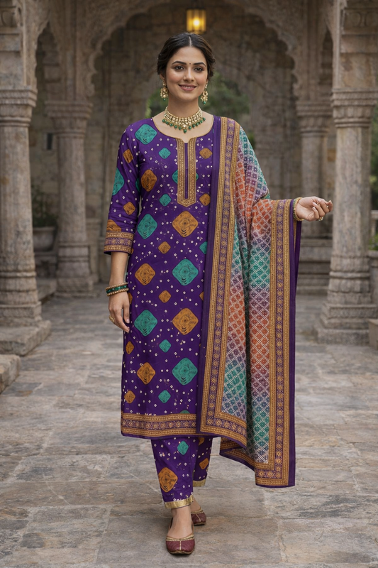 Swiss Lawn Unstitched 3 Piece Suit - A09