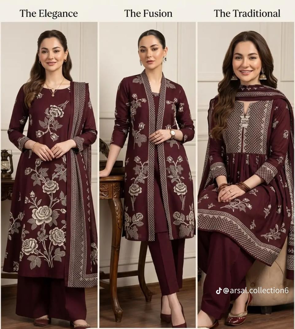 KP-16  Print Lawn 3-Piece Suit