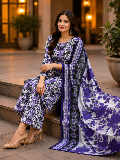 Swiss Lawn Unstitched 3 Piece Suit - A29